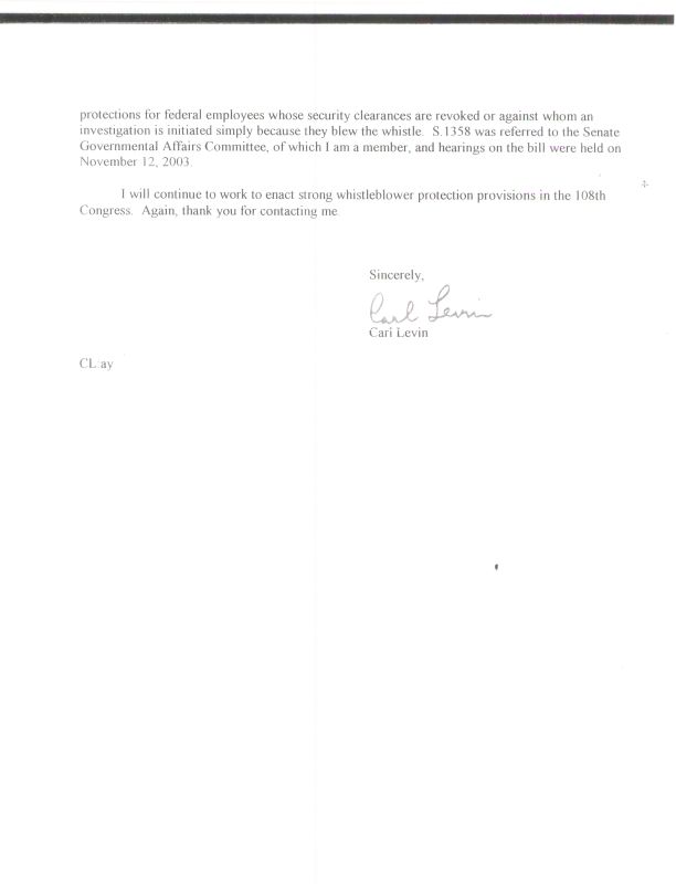 Wash Letter